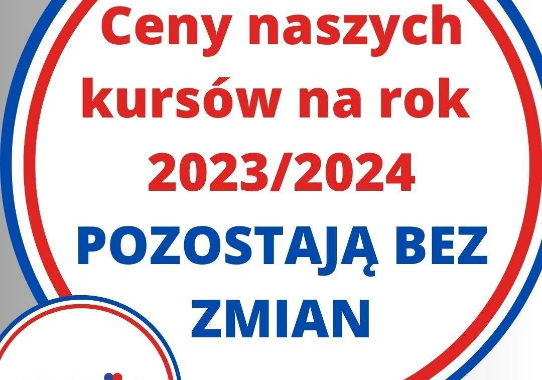 Cennik 2023/2024 bez zmian