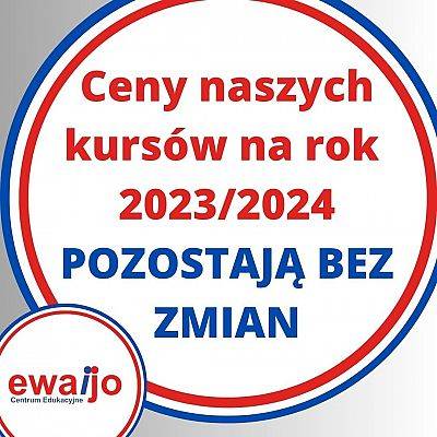 Cennik 2023/2024 bez zmian